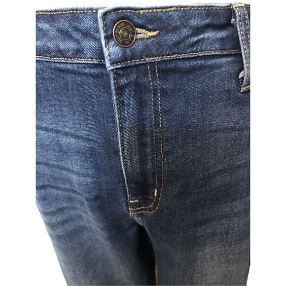 Black Label high rise medium wash frayed hem jeans - Picture 4 of 10